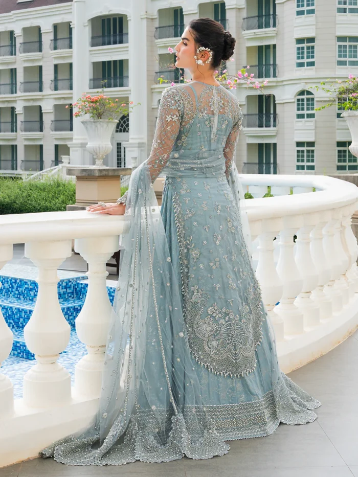 Ally's Official | 3 Piece Luxury organza Embroidered Suit | ARIA| Ready To Wear - Image 7