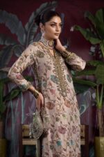 Khuda Baksh | 3 Piece Pure Resham kam-KHvaab  (Kora, Dabka, Sequins, Zardozi work) | E-306  | Ready To Wear - Image 3