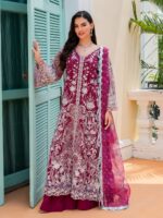 Ally's Official | 3 Piece Luxury organza Embroidered Suit | IRIS | Ready To Wear - Image 4