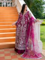 Ally's Official | 3 Piece Luxury organza Embroidered Suit | IRIS | Ready To Wear - Image 7