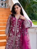Ally's Official | 3 Piece Luxury organza Embroidered Suit | IRIS | Ready To Wear - Image 8