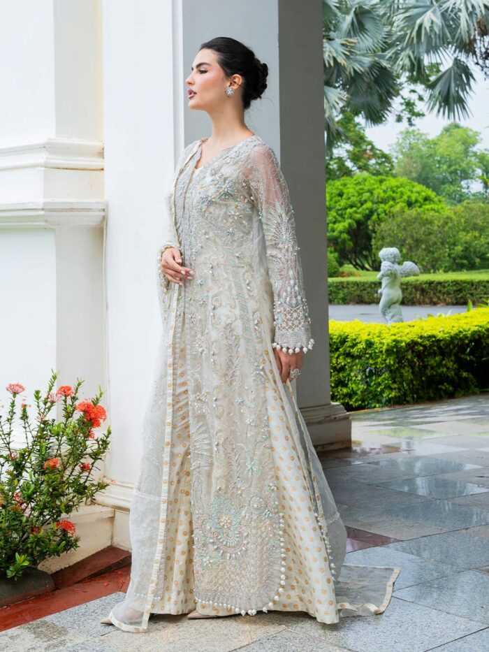 Ally's Official | 3 Piece Luxury organza Embroidered Suit | LAYA | Ready To Wear - Image 4