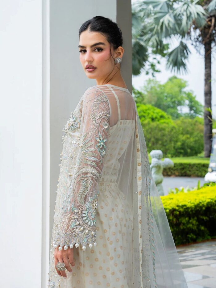 Ally's Official | 3 Piece Luxury organza Embroidered Suit | LAYA | Ready To Wear - Image 5