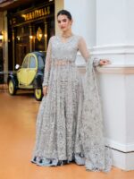 Ally's Official | 3 Piece Luxury net Embroidered Suit | MAYA | Ready To Wear - Image 3