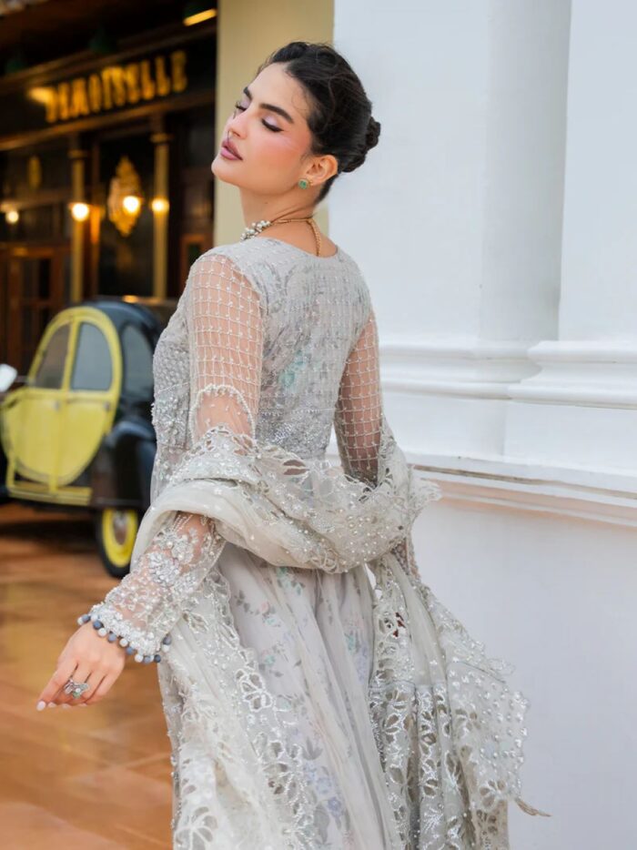 Ally's Official | 3 Piece Luxury net Embroidered Suit | MAYA | Ready To Wear - Image 5