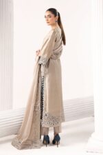 MARIA.B | 3 Piece Embroidered Self Tassel Silk Suit -MST-EF26-10-Grey | Ready To Wear - Image 6
