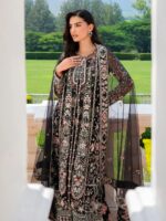 Ally's Official | 3 Piece Luxury net Embroidered Suit | NOCTURNE | Ready To Wear - Image 2