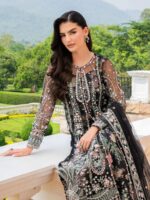 Ally's Official | 3 Piece Luxury net Embroidered Suit | NOCTURNE | Ready To Wear - Image 7
