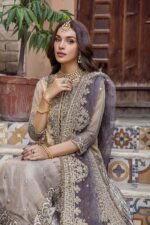 Khuda Baksh | 3 Piece Pure Resham Mesuri , Organza | P-260  | Ready To Wear - Image 7