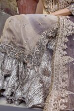 Khuda Baksh | 3 Piece Pure Resham Mesuri , Organza | P-260  | Ready To Wear - Image 9