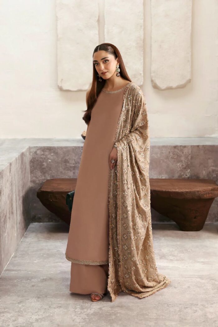 Vanya | 3 Piece  Embroidered Premium Silk & Chiffon - RV-07 | Ready To Wear - Image 2