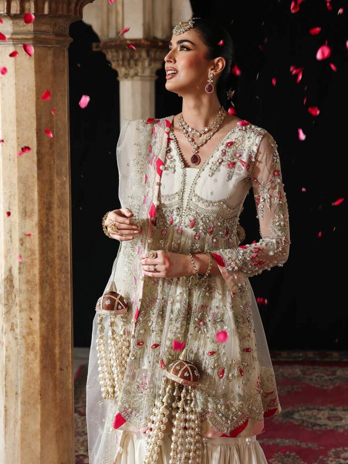 Ally's Official | 3 Piece Luxury Organza  Embroidered   | AR-166 Aangan | Ready To Wear - Image 2