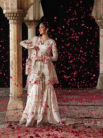 Ally's Official | 3 Piece Luxury Organza  Embroidered   | AR-166 Aangan | Ready To Wear - Image 3