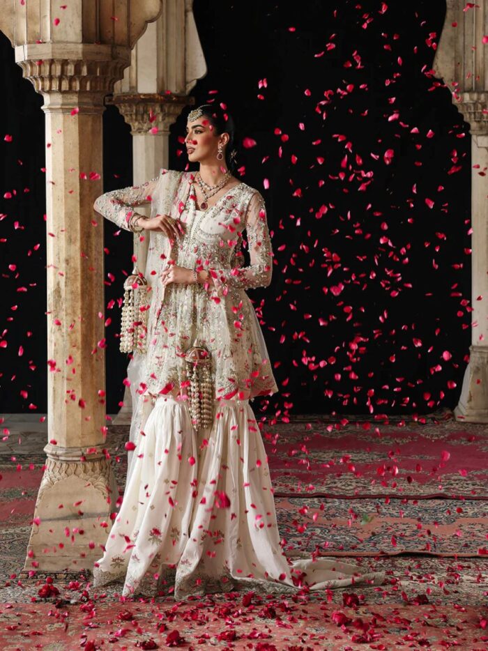 Ally's Official | 3 Piece Luxury Organza  Embroidered   | AR-166 Aangan | Ready To Wear - Image 3