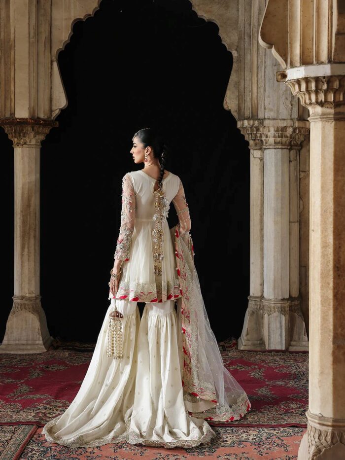 Ally's Official | 3 Piece Luxury Organza  Embroidered   | AR-166 Aangan | Ready To Wear - Image 5