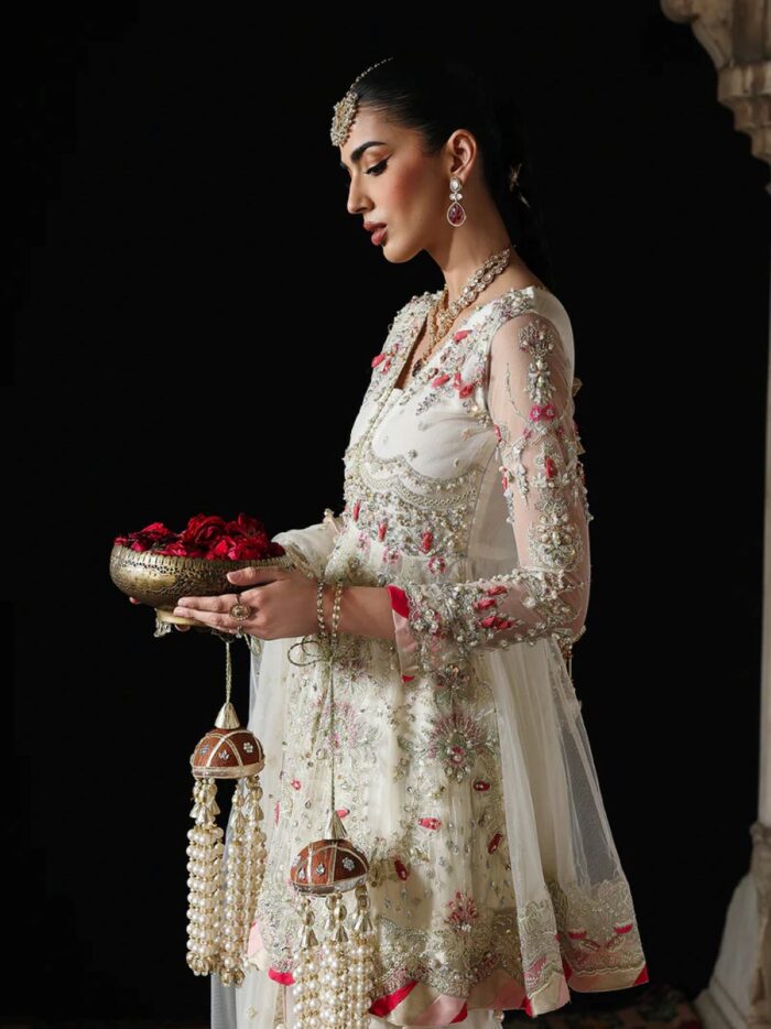 Ally's Official | 3 Piece Luxury Organza  Embroidered   | AR-166 Aangan | Ready To Wear - Image 6