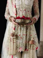 Ally's Official | 3 Piece Luxury Organza  Embroidered   | AR-166 Aangan | Ready To Wear - Image 8