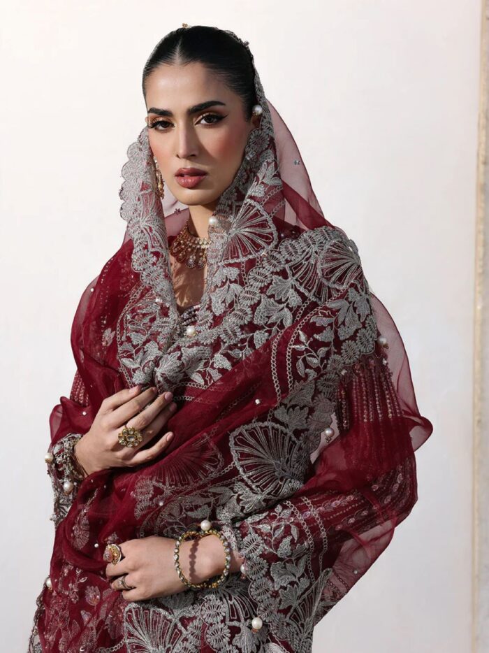 Ally's Official | 3 Piece Luxury Organza Embroidered suit  | AR-169 Mehrun | Ready To Wear - Image 3