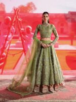 Ally's Official | 3 Piece Luxury Organza lehenga Embroidered   | AR-178 Reet | Ready To Wear - Image 10