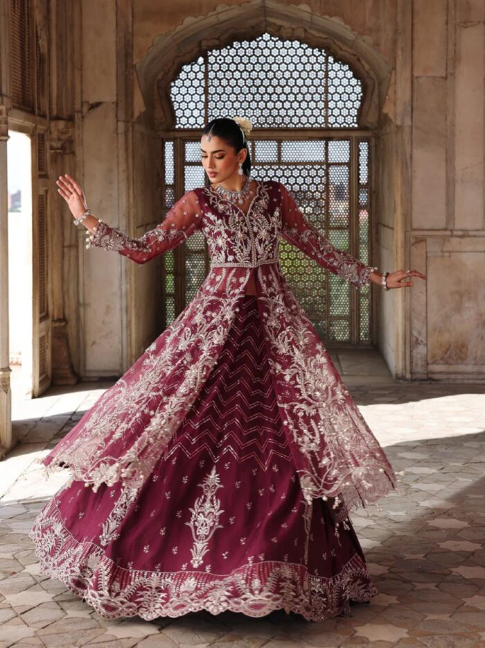 Ally's Official | 3 Piece Luxury Organza maxi Embroidered   | AR-167 Zareen | Ready To Wear - Image 4