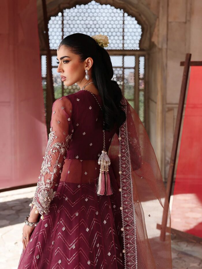 Ally's Official | 3 Piece Luxury Organza maxi Embroidered   | AR-167 Zareen | Ready To Wear - Image 5