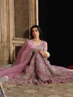 Ally's Official | 3 Piece Luxury net Maxi Embroidered   | AR-165 Rasm | Ready To Wear - Image 4