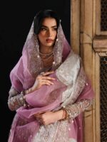 Ally's Official | 3 Piece Luxury net Maxi Embroidered   | AR-165 Rasm | Ready To Wear - Image 5