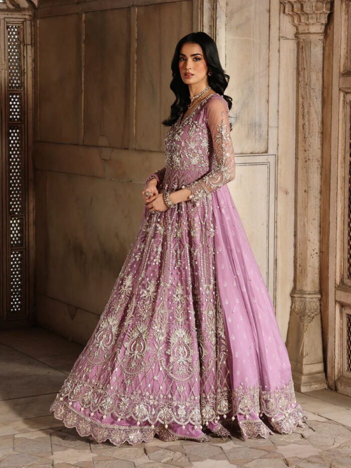 Ally's Official | 3 Piece Luxury net Maxi Embroidered   | AR-165 Rasm | Ready To Wear - Image 7