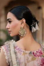 MARIA.B | 2 Piece Embroidered Textured Silk Suit -SF-EA26-03-Peach | Ready To Wear - Image 7