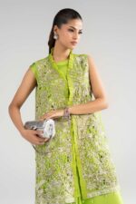 MARIA.B | 3 Piece Embroidered Organza Suit -SF-EA26-22-Green | Ready To Wear - Image 3