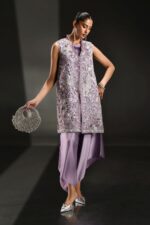 MARIA.B | 3 Piece Embroidered Organza Suit -SF-EA26-22-Lilac | Ready To Wear - Image 6