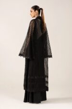 MARIA.B | 3 Piece Embroidered Organza Suit -MST-SF-EF26-12-Black | Ready To Wear - Image 2