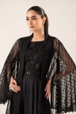 MARIA.B | 3 Piece Embroidered Organza Suit -MST-SF-EF26-12-Black | Ready To Wear - Image 5