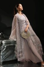 MARIA.B | 3 Piece Embroidered Organza Suit -SF-EF26-12-Lilac | Ready To Wear - Image 2