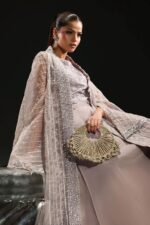 MARIA.B | 3 Piece Embroidered Organza Suit -SF-EF26-12-Lilac | Ready To Wear - Image 3
