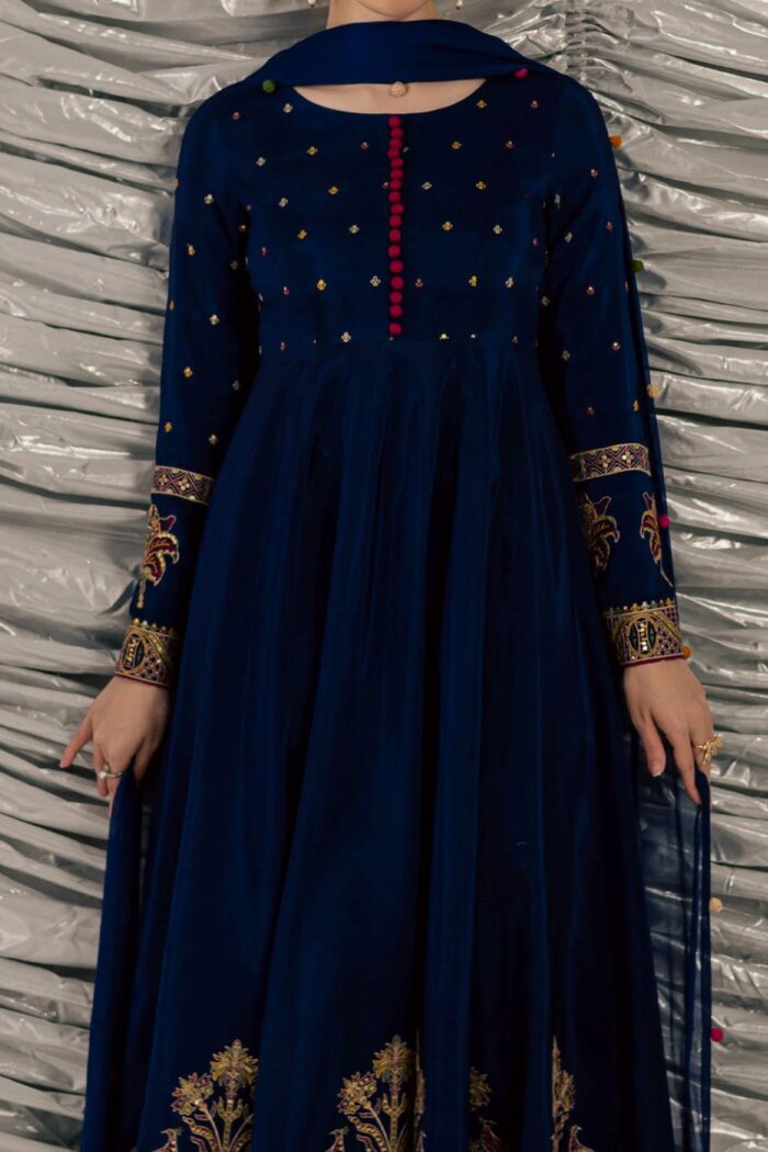 Vanya | 3 Piece  Embroidered Silk, Chiffon  - FF-67 | Ready To Wear - Image 5