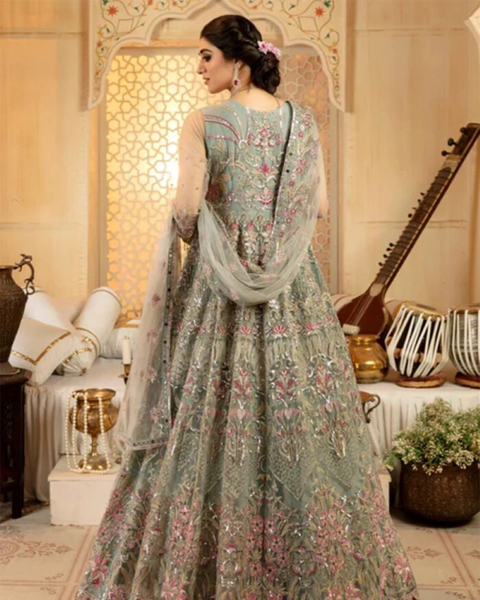 Ally's Official | 3 Piece Luxury  Maxi Embroidered  |AR-23 | Ready To Wear - Image 4