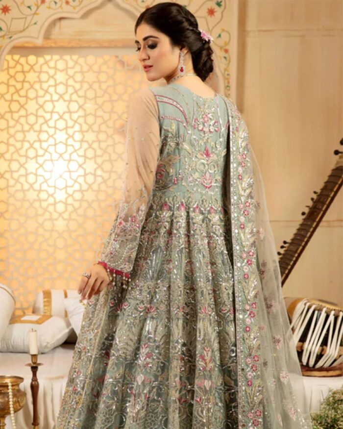 Ally's Official | 3 Piece Luxury  Maxi Embroidered  |AR-23 | Ready To Wear - Image 5