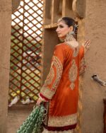 Ally's Official | 3 Piece Luxury Organza Gharara Embroidered  |Aroosh - AR-83 | Ready To Wear - Image 7