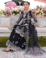 Ally's Official | 3 Piece Luxury Organza embroidered shararah  |AR-149| Ready To Wear - Image 3