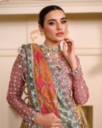 Ally's Official | 3 Piece Luxury Organza Maxi embroidered  |AR-123 | Ready To Wear - Image 4