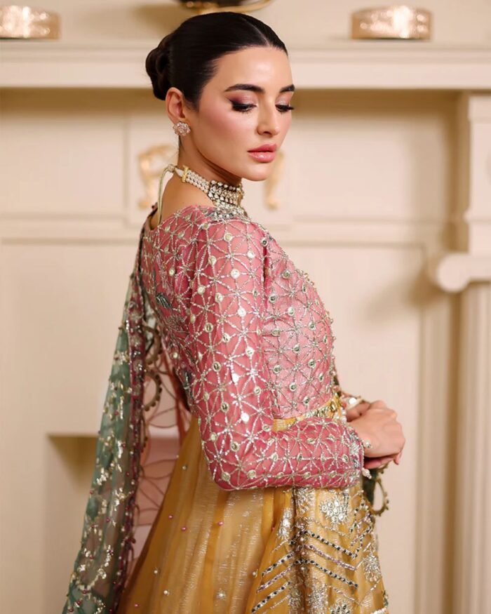 Ally's Official | 3 Piece Luxury Organza Maxi embroidered  |AR-123 | Ready To Wear - Image 8