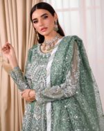 Ally's Official | 3 Piece Luxury Organza Maxi embroidered  |AR-135 | Ready To Wear - Image 5