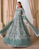 Ally's Official | 3 Piece Luxury Organza Maxi embroidered  |AR-135 | Ready To Wear - Image 8