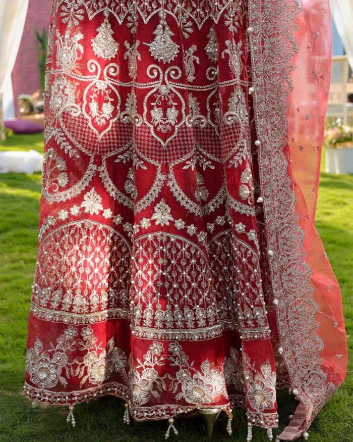 Ally's Official | 3 Piece Luxury  Organza maxi Embroidered  | AR-148 | Ready To Wear - Image 2