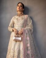 Ally's Official | 3 Piece Luxury Maxi Embroidered  |Aroosh - AR-57 | Ready To Wear - Image 3