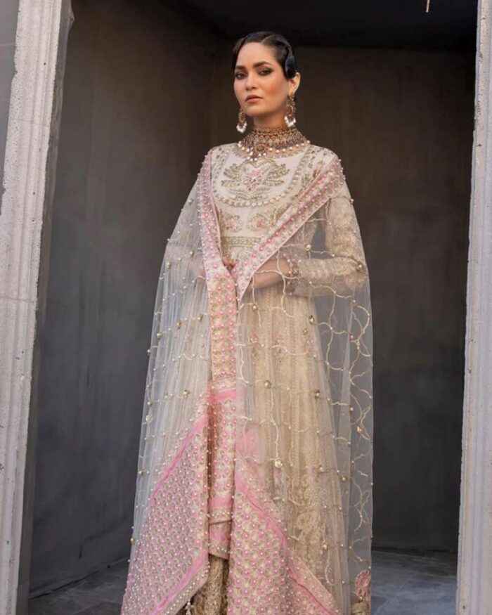 Ally's Official | 3 Piece Luxury Maxi Embroidered  |Aroosh - AR-57 | Ready To Wear - Image 5