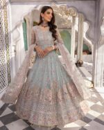 Ally's Official | 3 Piece Luxury Organza Maxi Embroidered  |Aroosh - AR-71 | Ready To Wear - Image 6