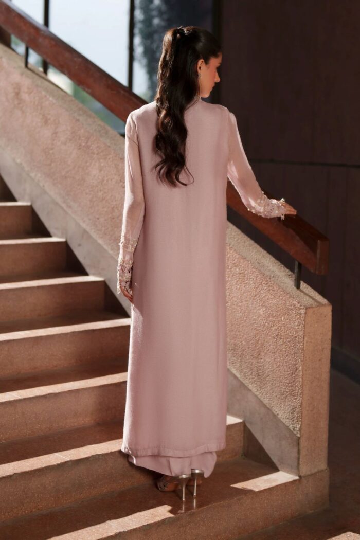 Naqshi | 3 Piece Lilac Khadi Net luxury pret – Anahi | Ready To Wear - Image 5