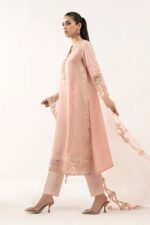 MARIA.B | 3 Piece Embroidered  Raw Silk Suit -SF-EF26-26-Pink | Ready To Wear - Image 6